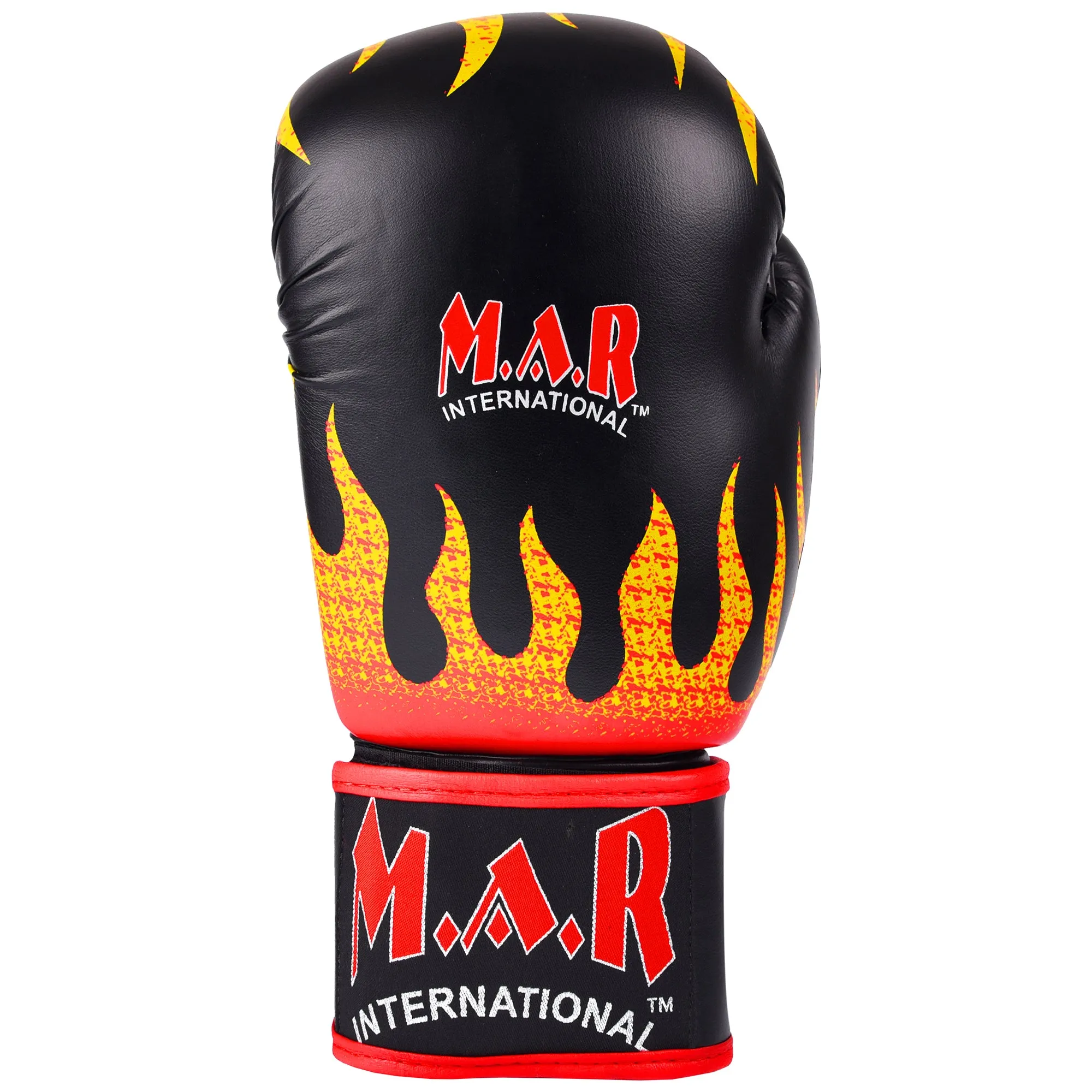 MAR-118A | Flame Print Boxing & Kickboxing Gloves