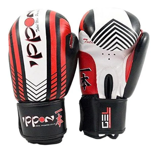 MAR-410 | White Red IPPON Boxing Gloves