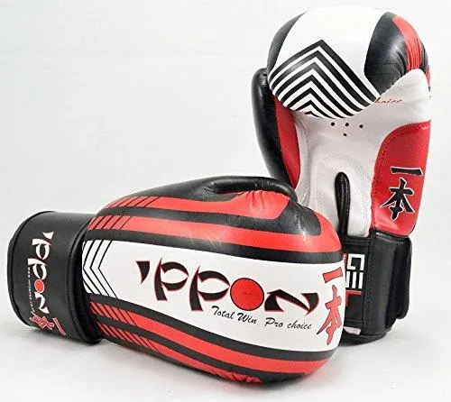 MAR-410 | White Red IPPON Boxing Gloves