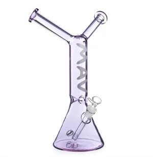 Mav Glass 'Bestie' Double Headed/Two Person Beaker Bong