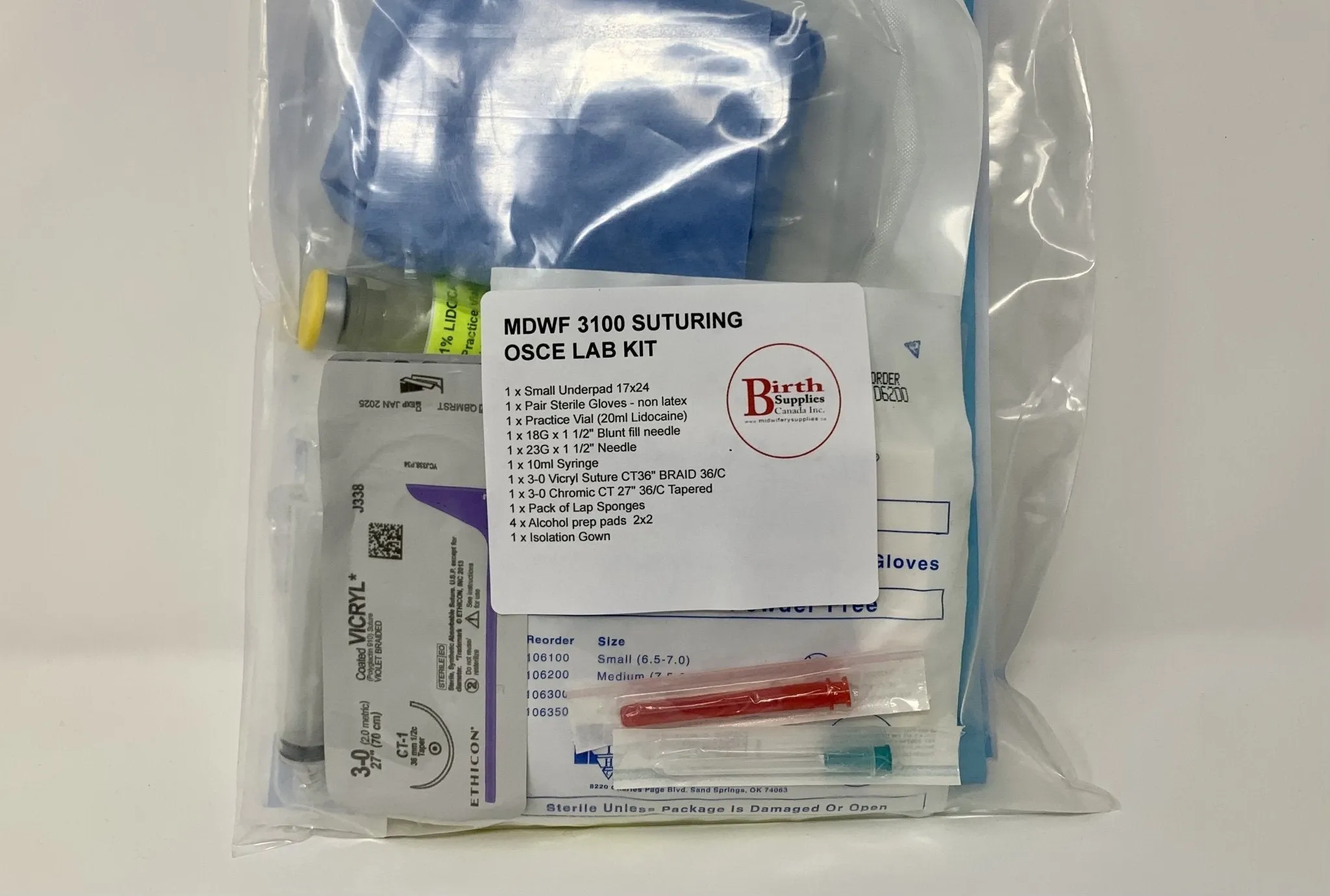 MDWF 3176: Suturing Practice Kit