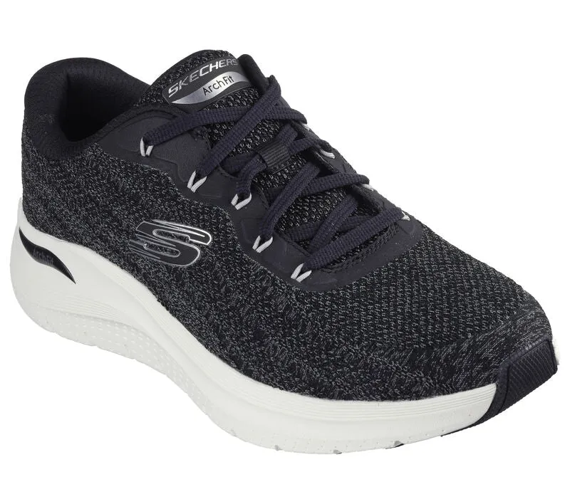 Men's Wide Fit Skechers 232701 Arch Fit 2.0 Road Wave Walking Sneakers