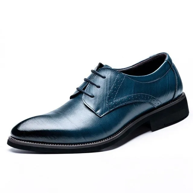 Merkmak Big Size  Oxfords Leather Men Shoes