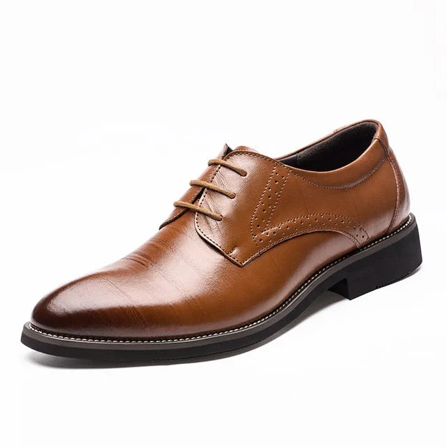 Merkmak Big Size  Oxfords Leather Men Shoes