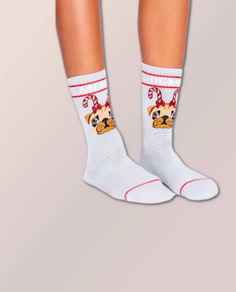 'Merry Puggins' Christmas Socks