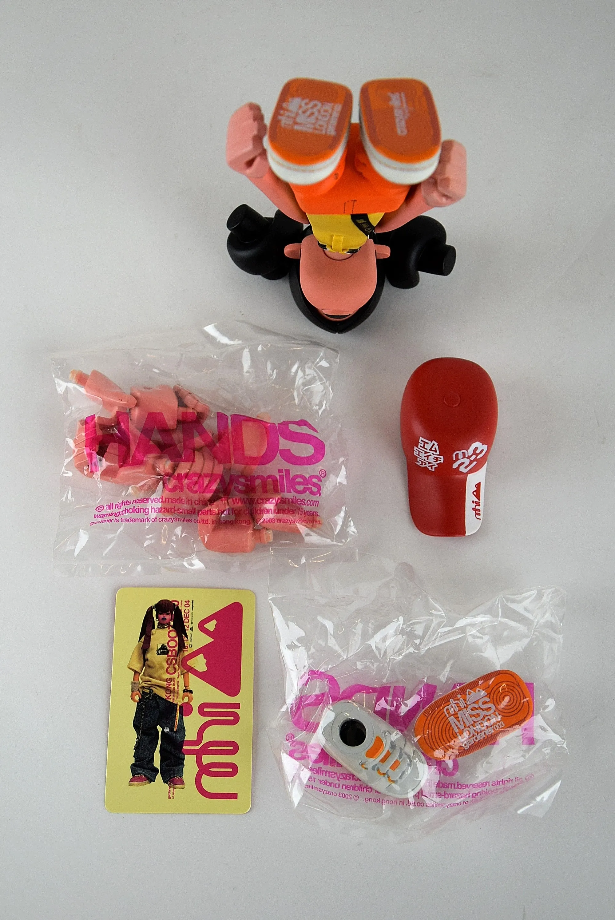 Mint 2003 signed art Toy MISS London designed by Michael Lau Maharishi Edition