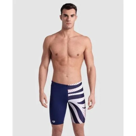 Multi Stripes Swim Jammer