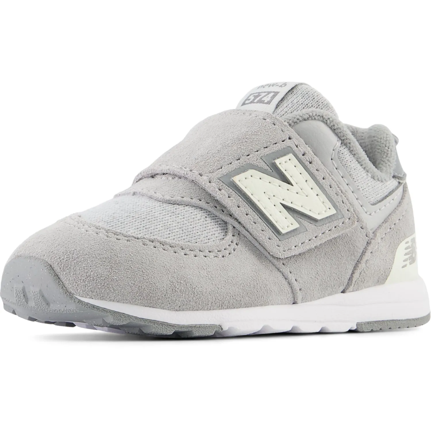 New Balance 574 NEW-B Hook & Loop Sneakers Concrete