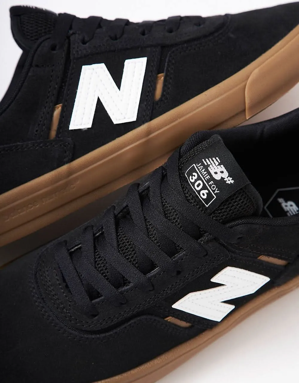 New Balance Numeric Jamie Foy 306 Skate Shoes - Black/Gum