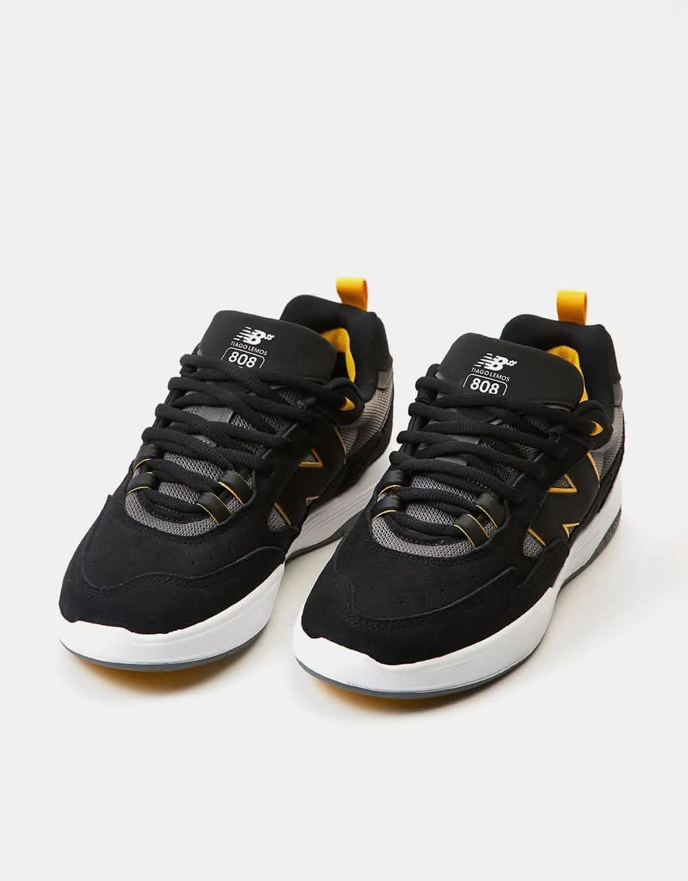 New Balance Numeric Tiago Lemos 808 Skate Shoes - Black/Yellow