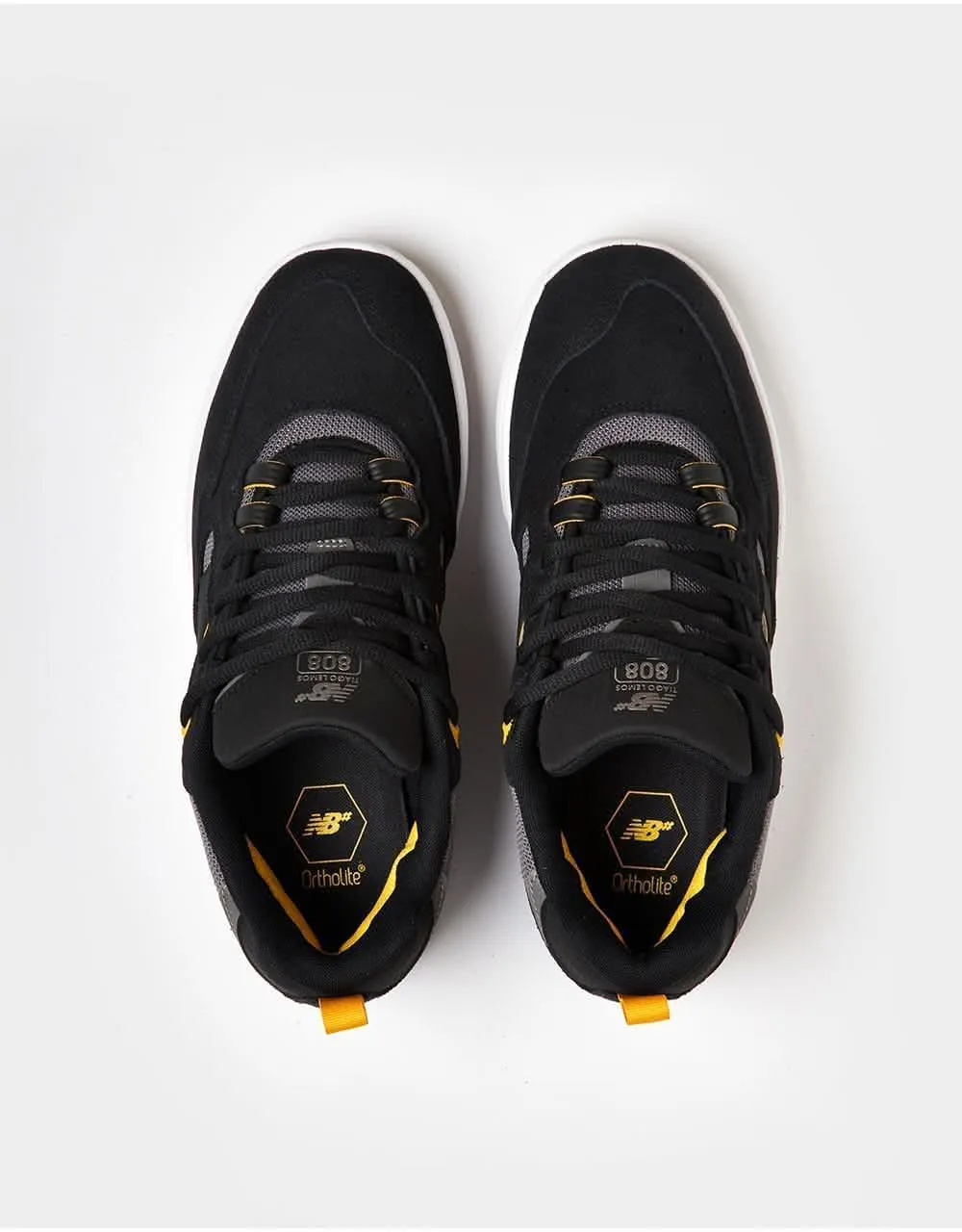 New Balance Numeric Tiago Lemos 808 Skate Shoes - Black/Yellow