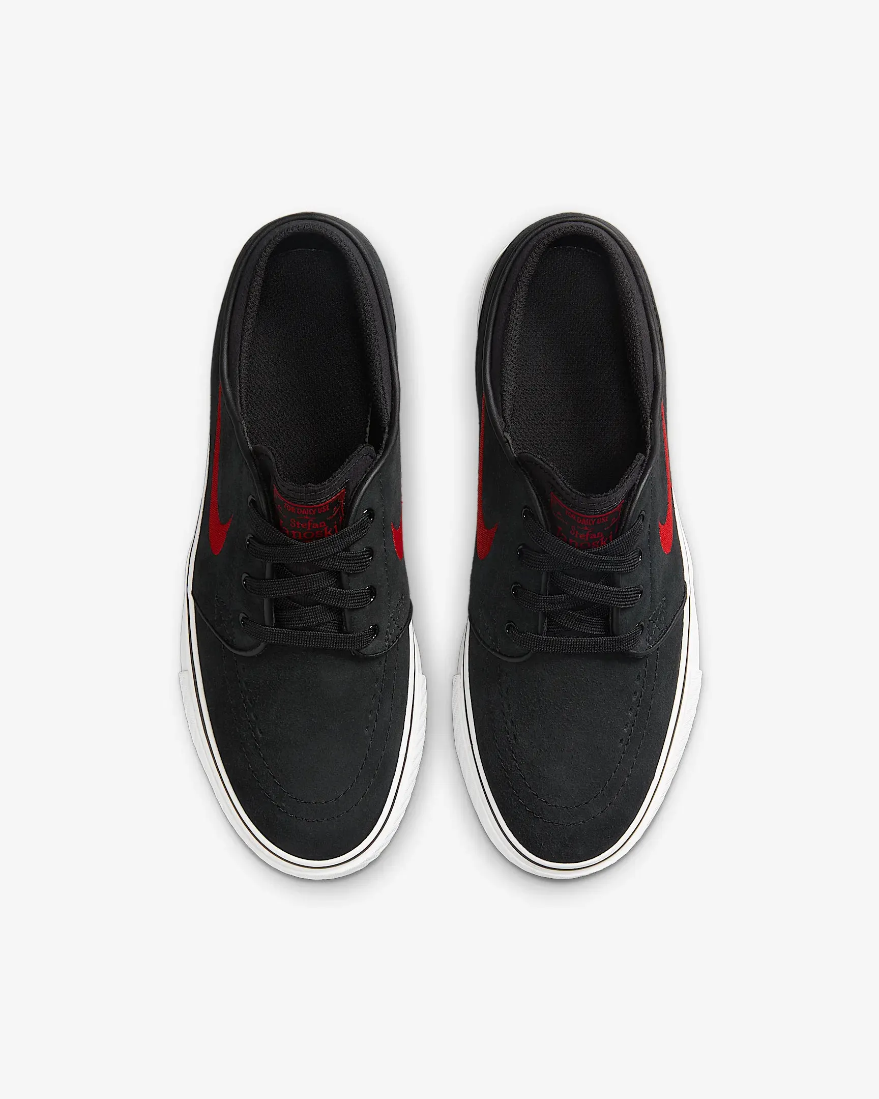 Nike Older Kid's Stefan Janoski - BLACK/UNIVERSITY RED/SUMMIT WHITE