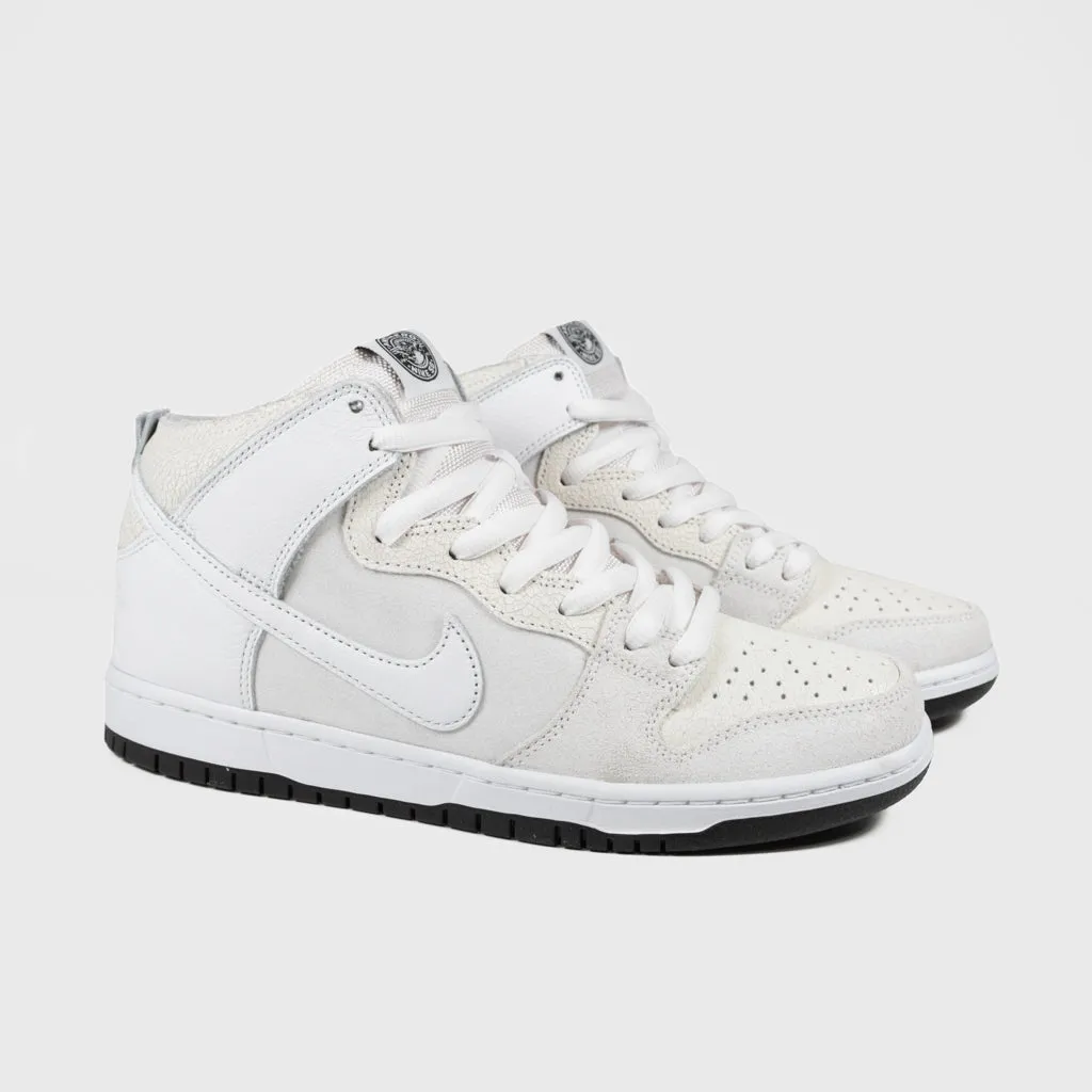 Nike SB - Anti Hero Dunk High Pro Shoes - White / White / Black