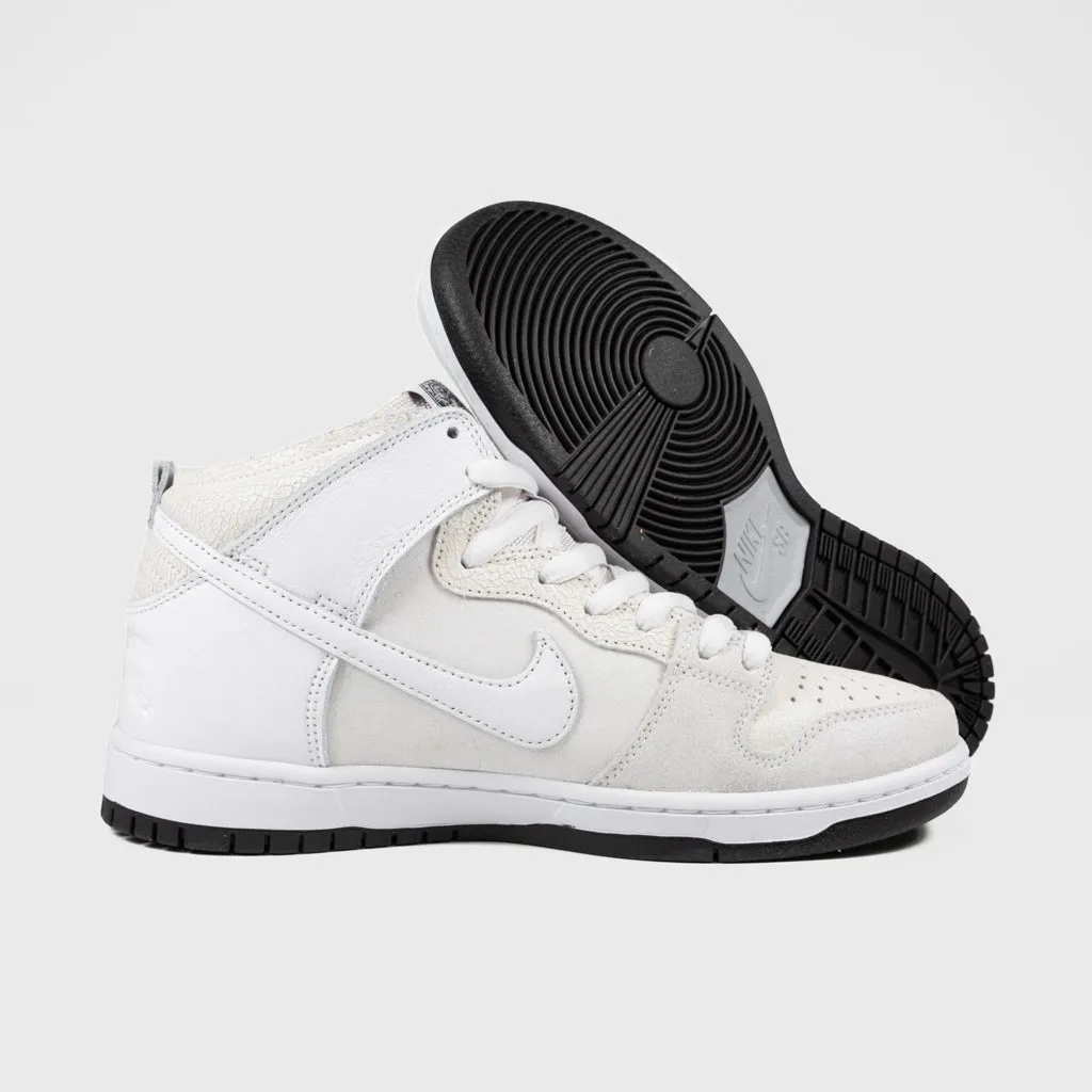 Nike SB - Anti Hero Dunk High Pro Shoes - White / White / Black