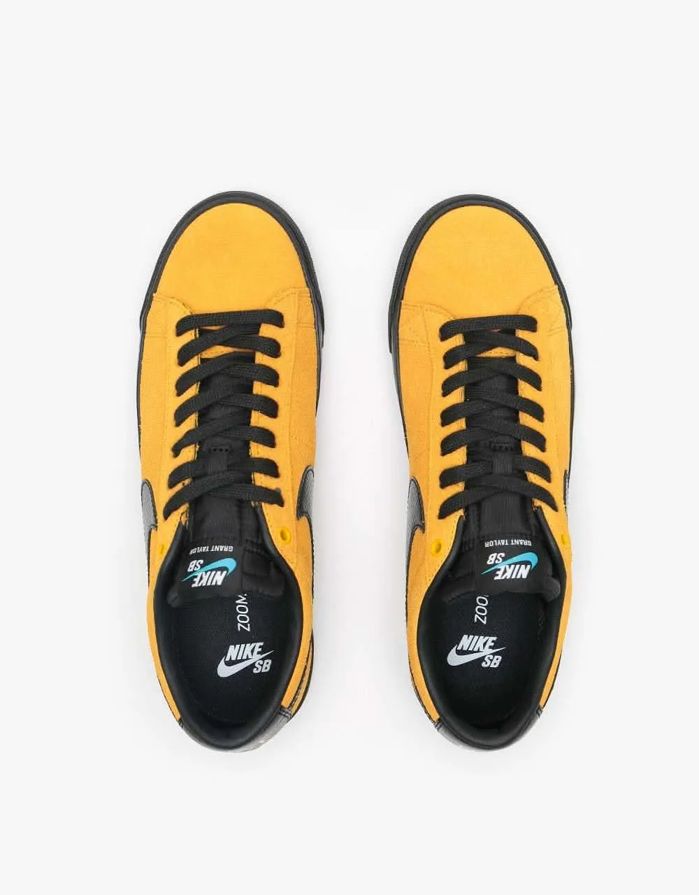 Nike SB Blazer Low GT Skate Shoes - University Gold/Black-University Gold