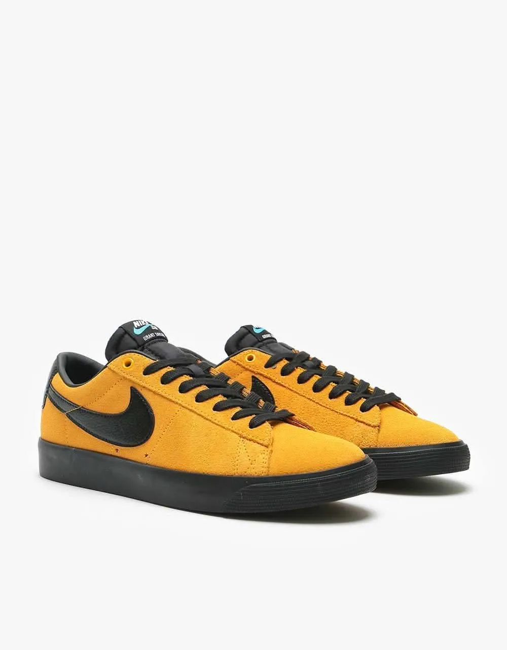 Nike SB Blazer Low GT Skate Shoes - University Gold/Black-University Gold