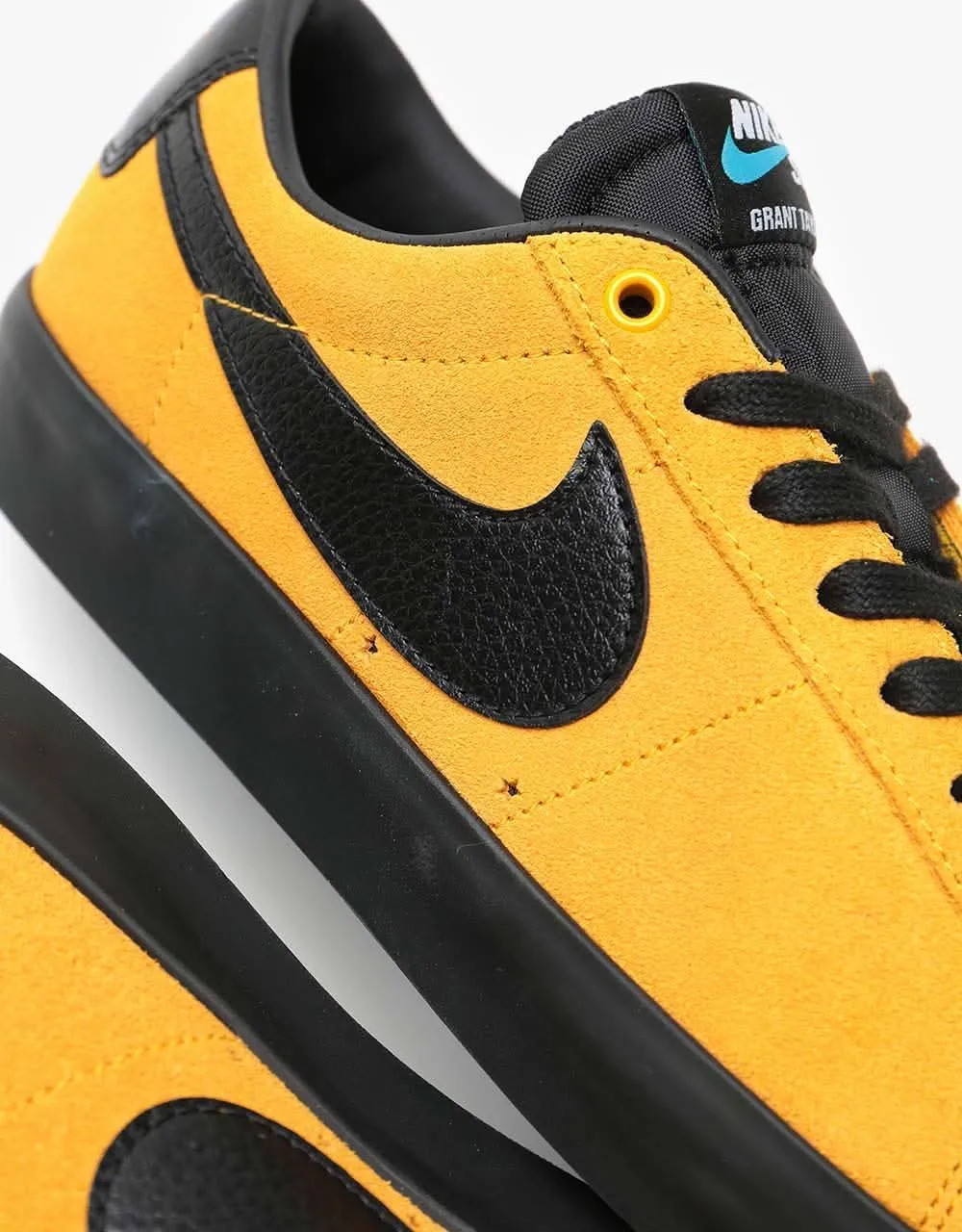 Nike SB Blazer Low GT Skate Shoes - University Gold/Black-University Gold