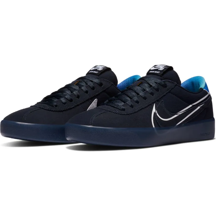 Nike SB Bruin React T Skateboard Shoe - Dark Obsidian/White-Hyper Jade