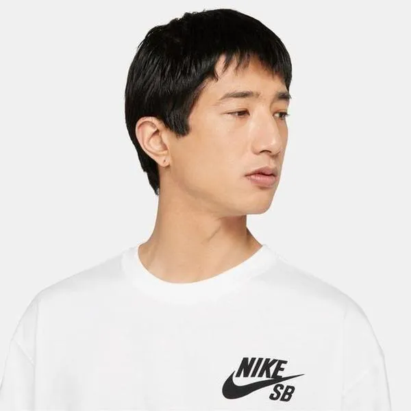 Nike SB Classic Logo Skate Tee White