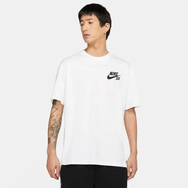 Nike SB Classic Logo Skate Tee White