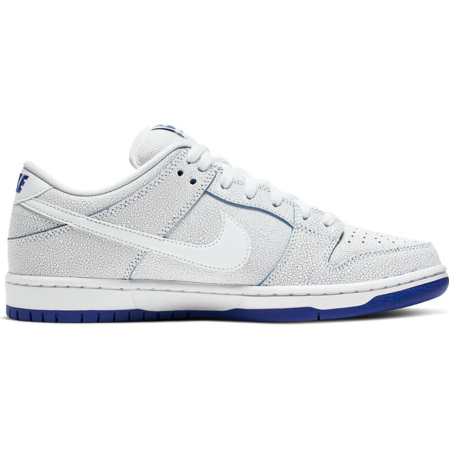 Nike SB Dunk Low Premium Skate Shoe - White/White - Game Royal