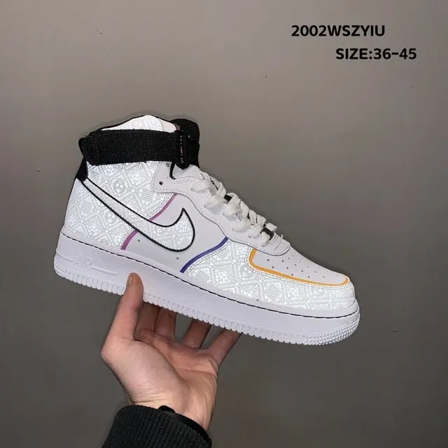 NIKE-Zapatillas Air Force 1 High 07 LV8 WB Hombre Alto Haut Zapatos Deportivos Sneakers Casual Skate Shoes 40 45 CJ9178 300