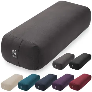 Node Fitness Organic Cotton 25" x 12" Rectangular Yoga Bolster