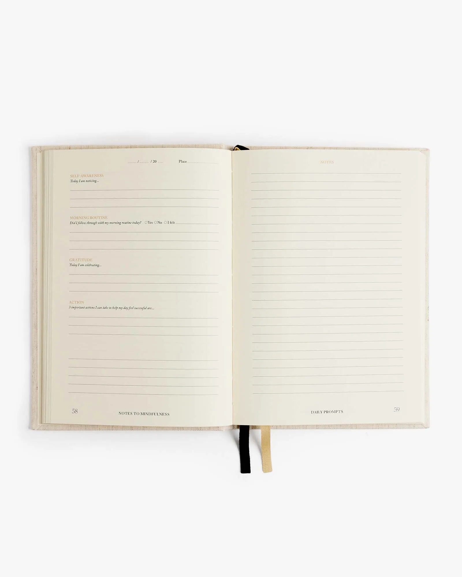 Notes to Mindfulness Journal - Linen