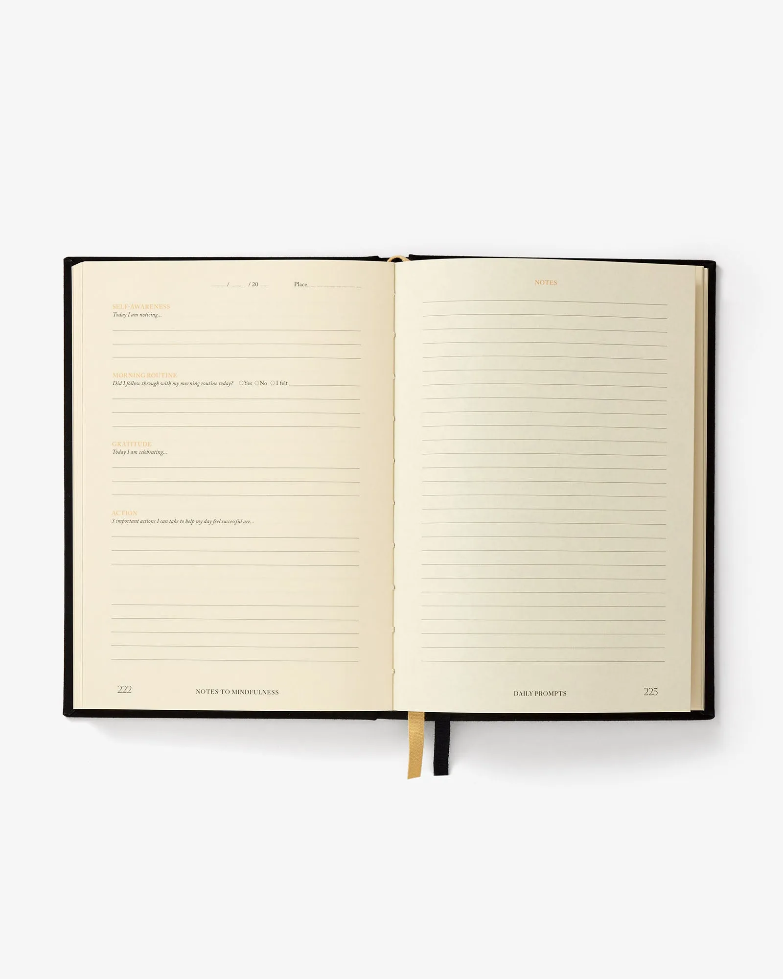 Notes to Mindfulness Journal - Stone Black