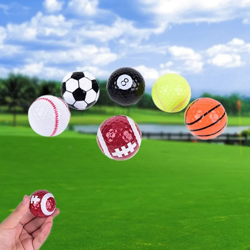 Novelty Colorful Sports Golf Balls