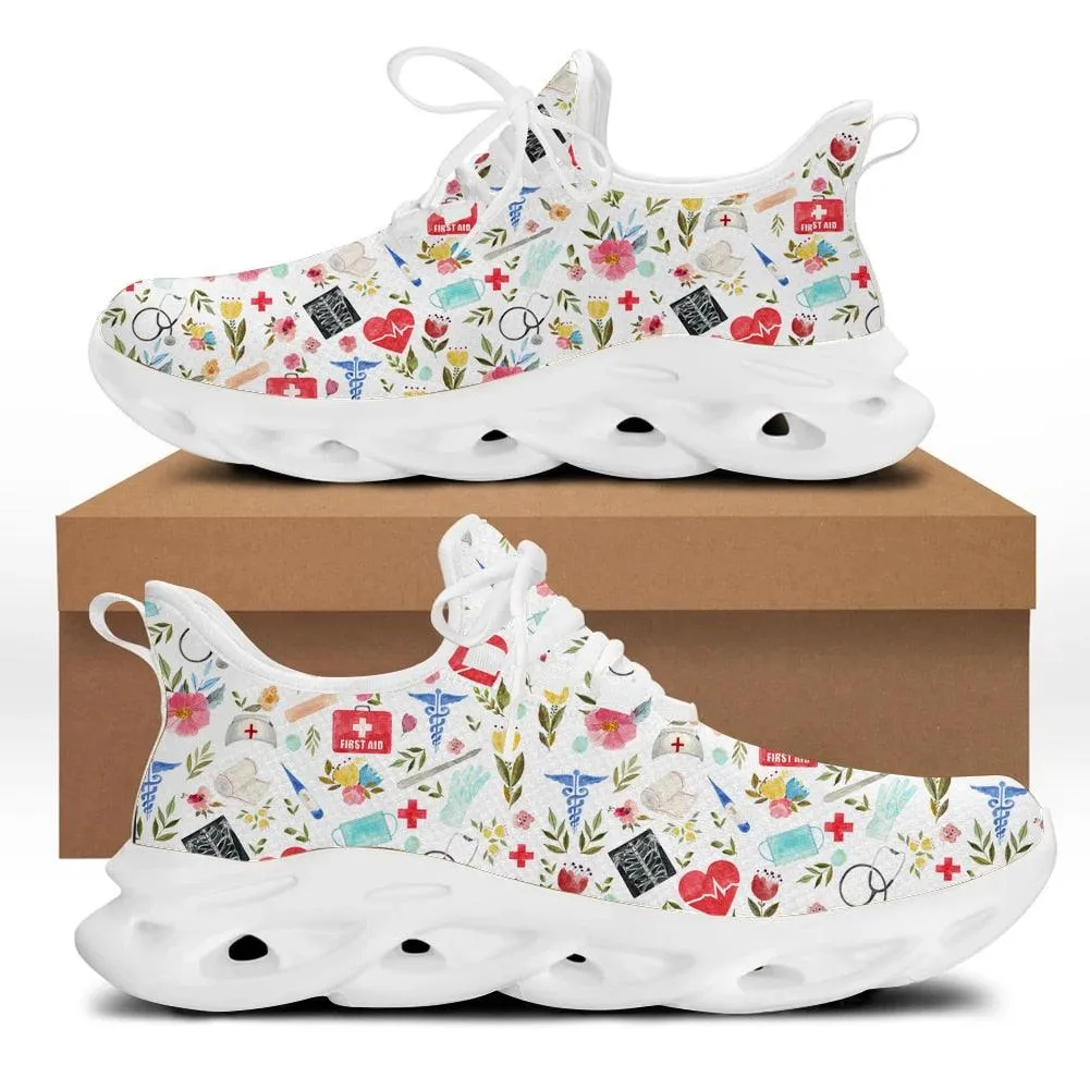 Nurse Medical Icons Sneakers