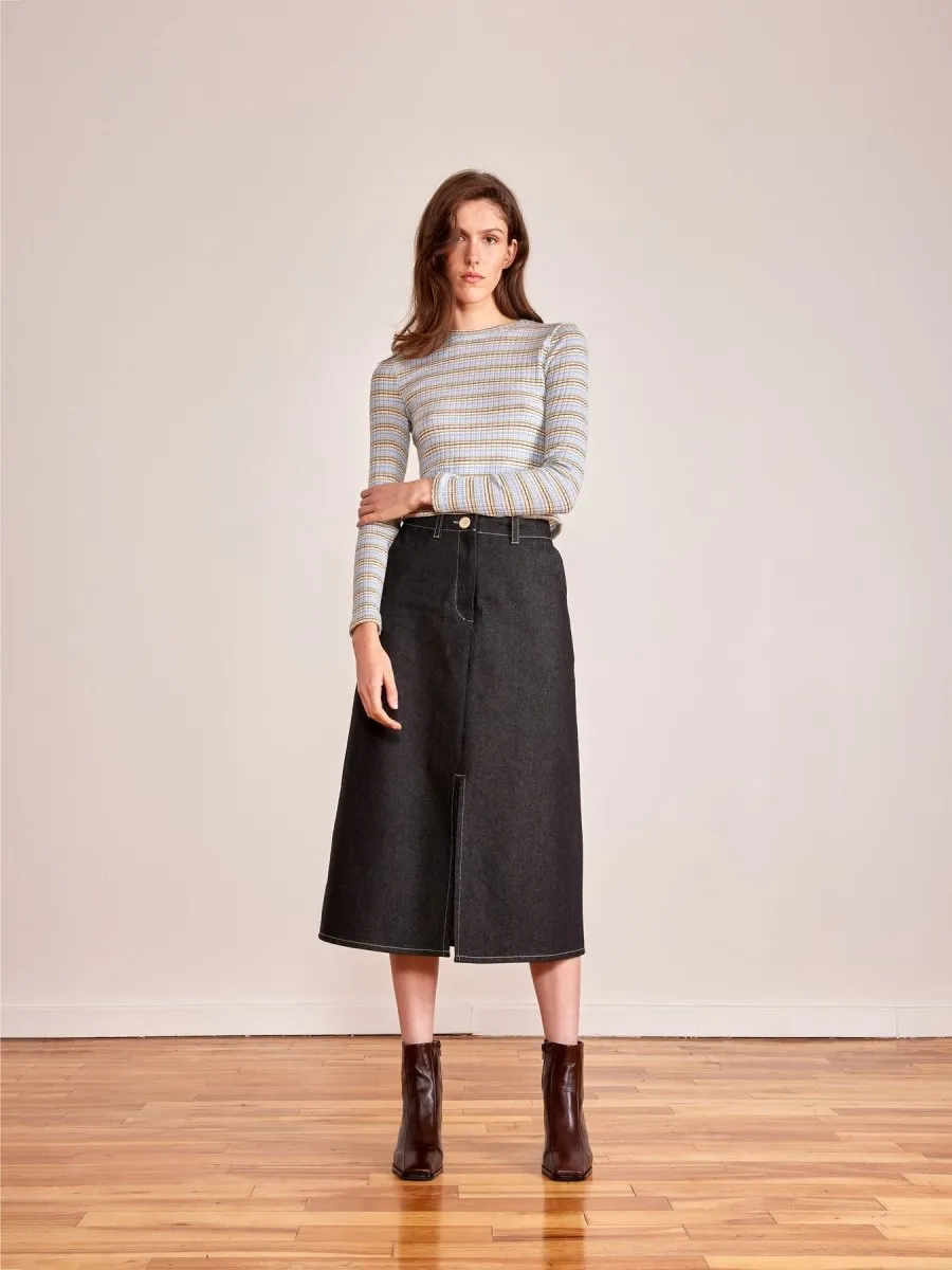 Odeyalo Nita Skirt (Dark Denim)