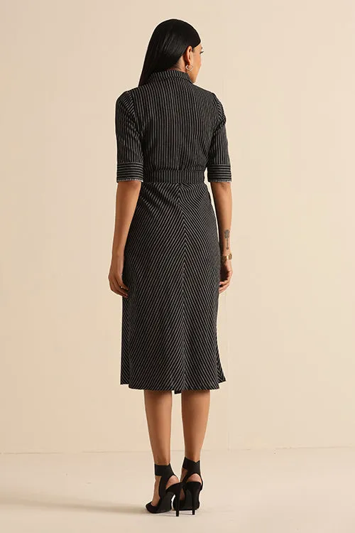 Okhai 'Confident' Pure Cotton Handwoven Hand Embroidered Dress