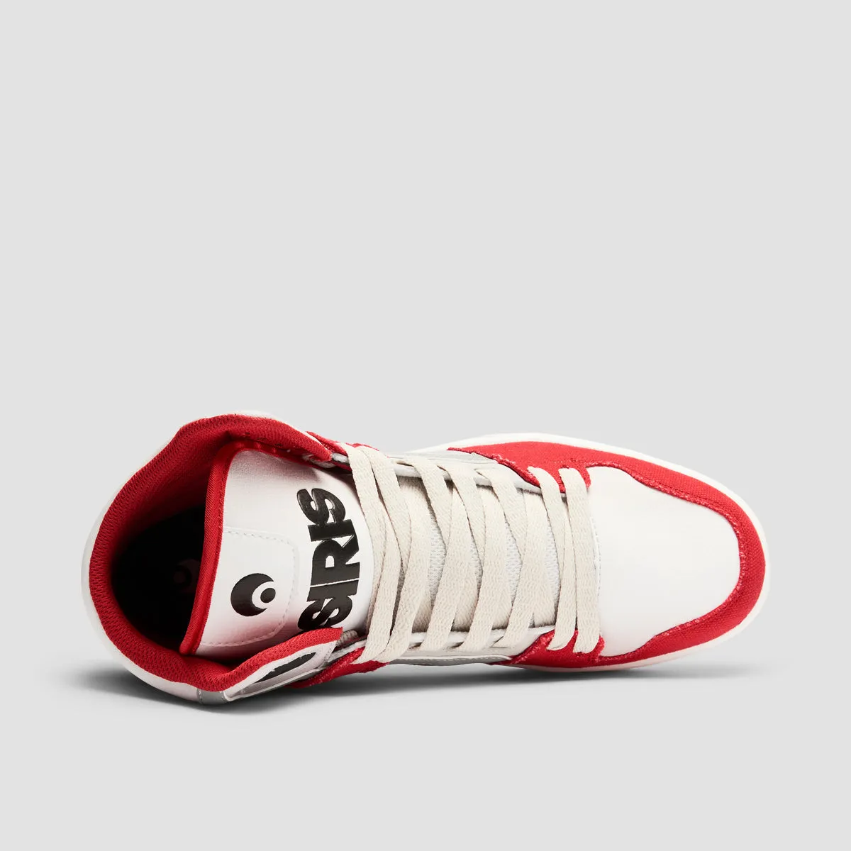 Osiris Clone High Top Shoes - White/Red/Navy