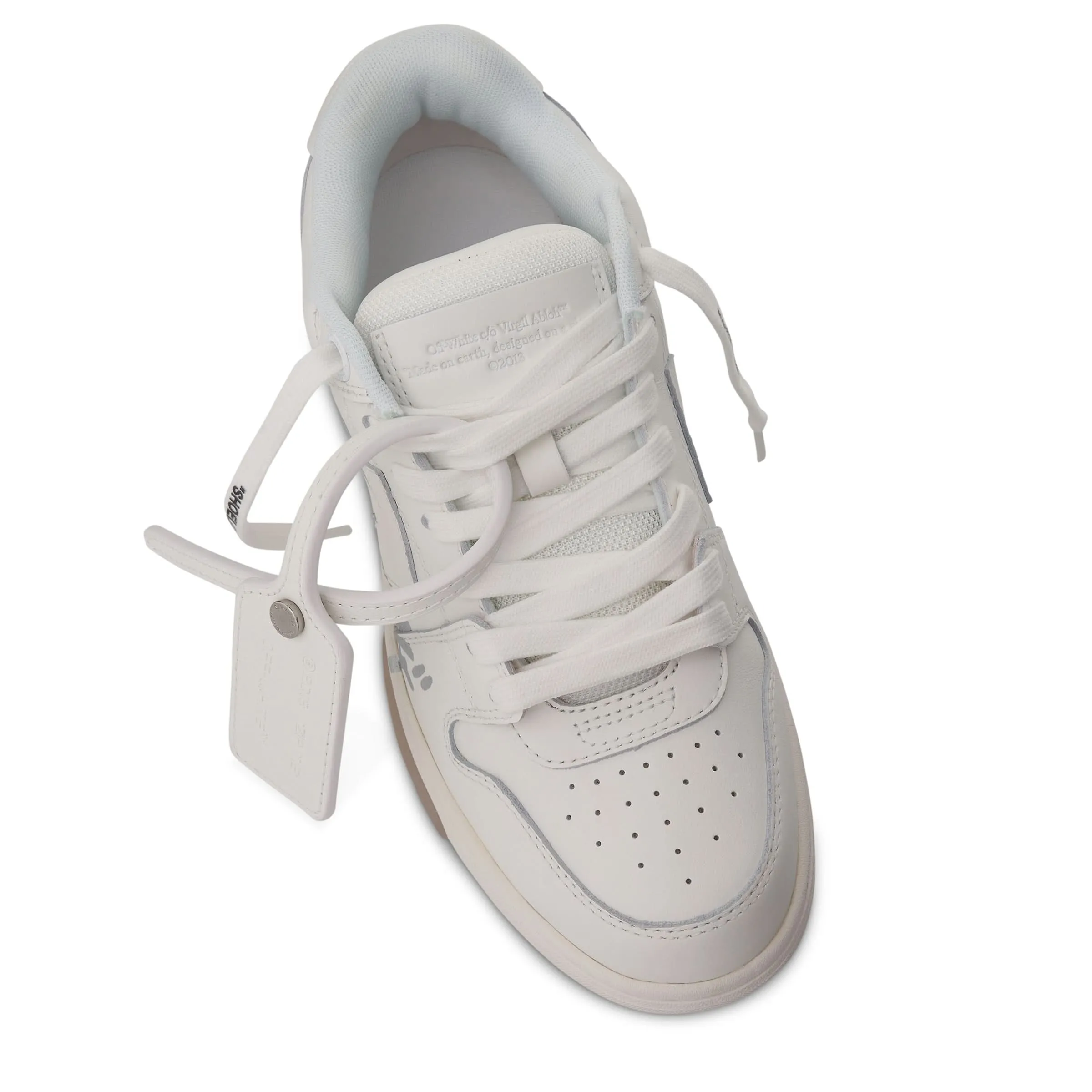 Out Of Office "For Walking" Sneakers in White/Silver