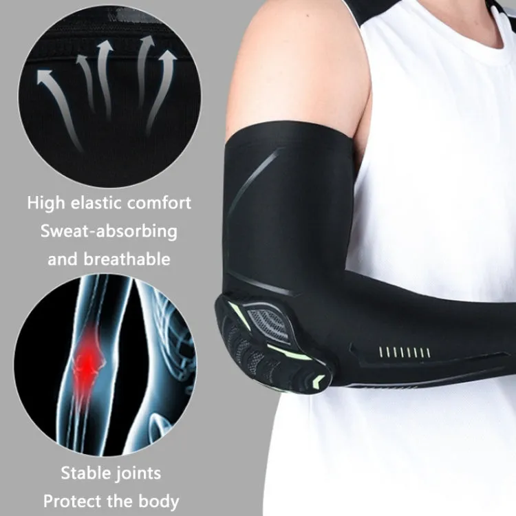 Outdoor Sports Honeycomb Anti-collision Compression Arm Guard, Color: XL (Black)