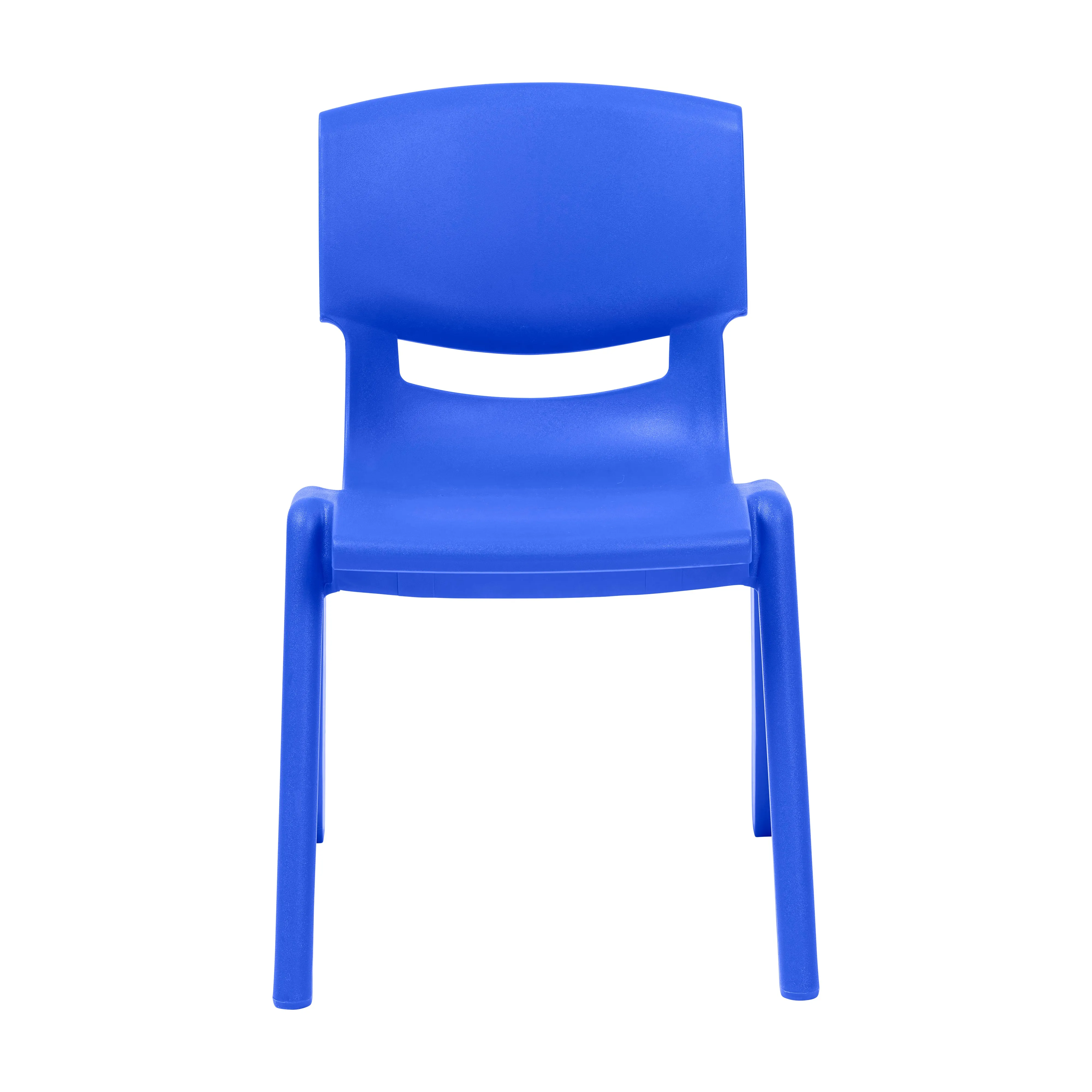 Plastic School Stack Chair for Indoors and Outdoors, Flexible Seating, 12in Seat Height, 4-Pack