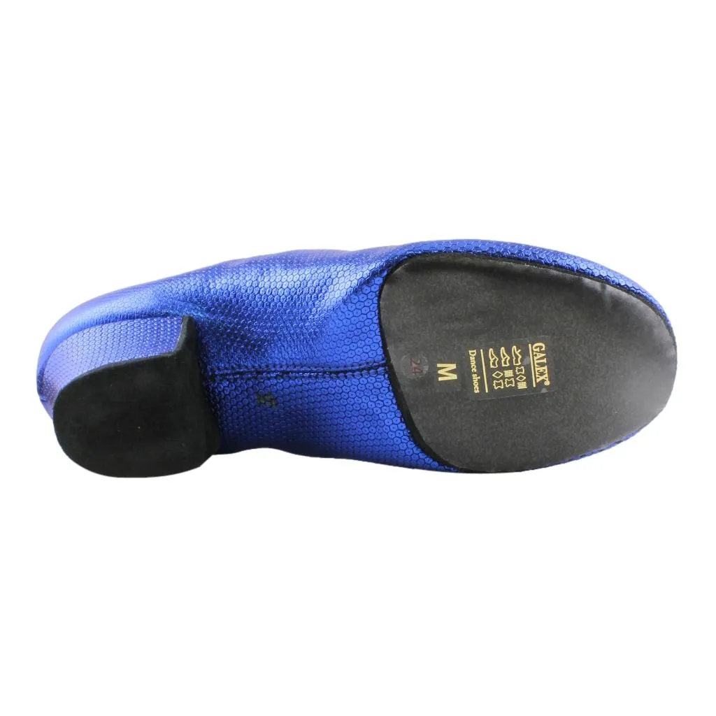 Practice Dance Shoes, 1205 Flexi, Blue Shine, Leather