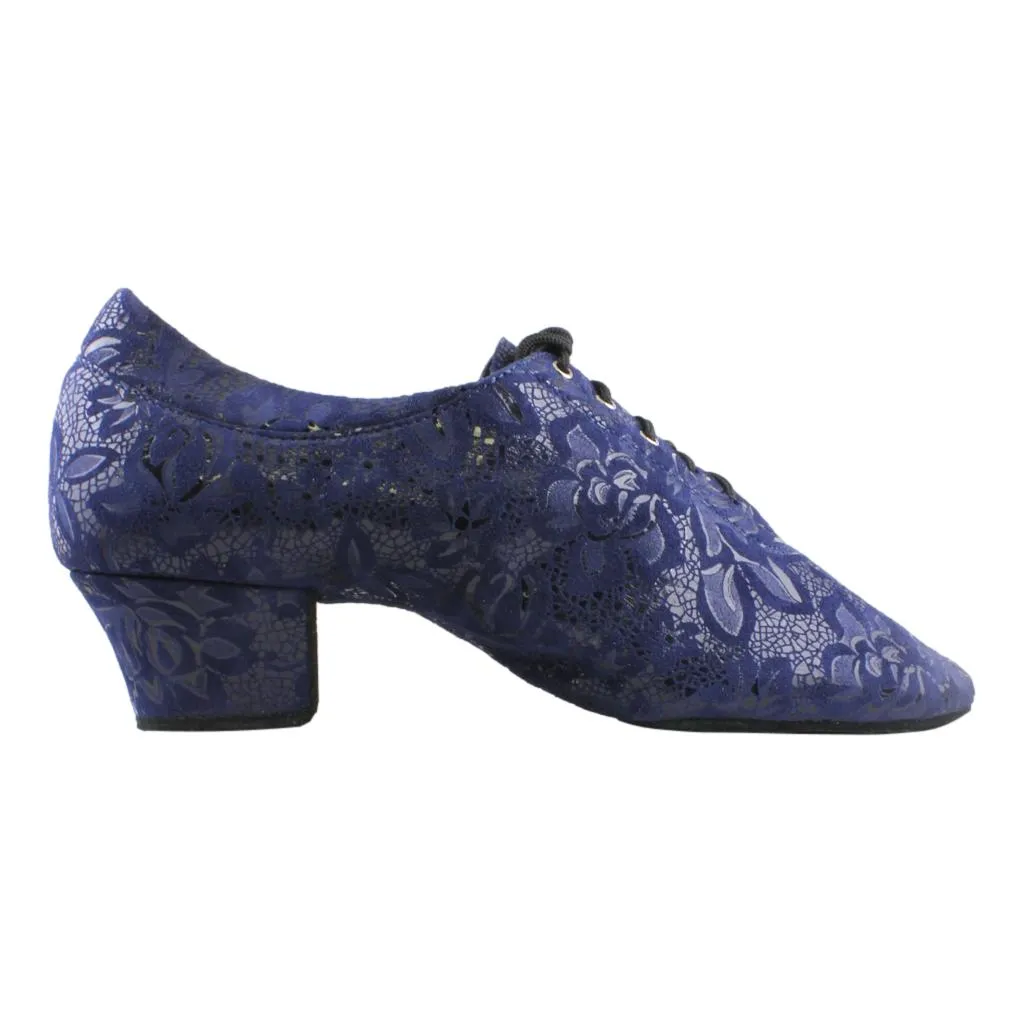 Practice Dance Shoes, 1205 Flexi, Leather, Navy Blue Lace