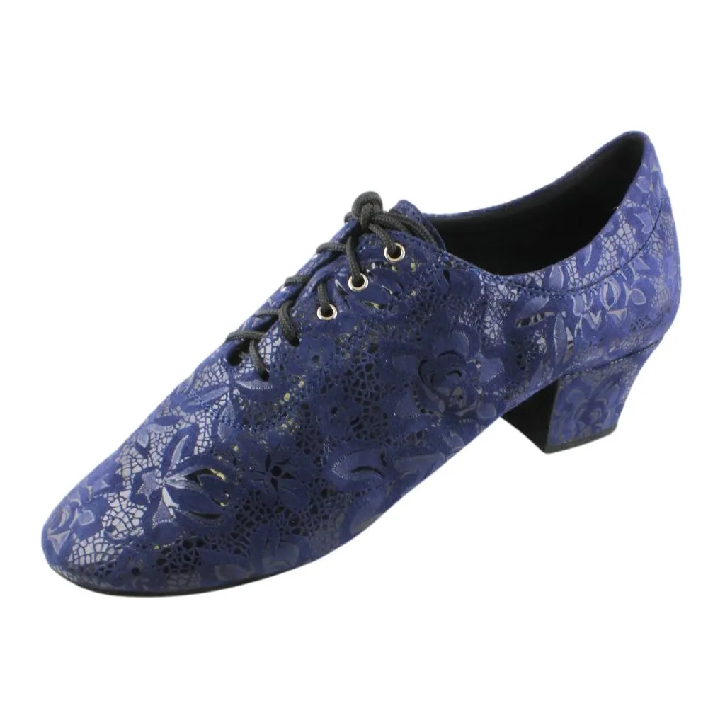 Practice Dance Shoes, 1205 Flexi, Leather, Navy Blue Lace