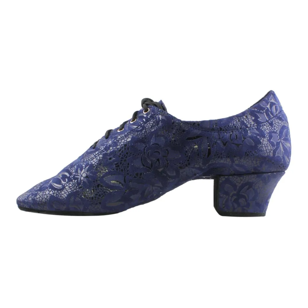 Practice Dance Shoes, 1205 Flexi, Leather, Navy Blue Lace