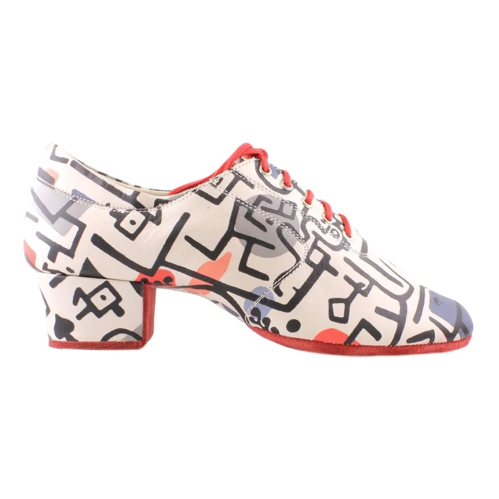 Practice Dance Shoes, 1205 Flexi, Leather Playing Cards, Red Sole