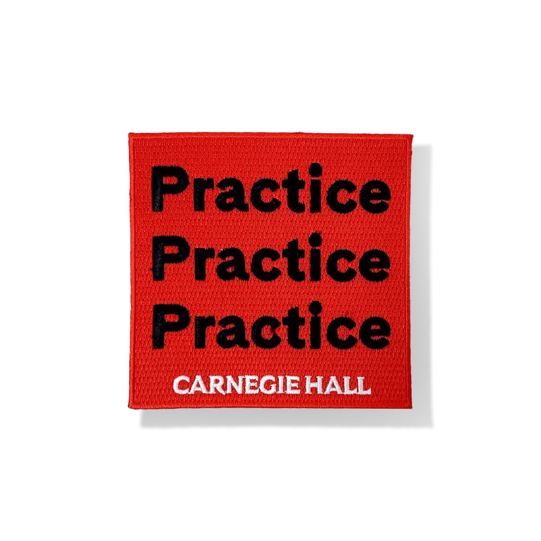 “Practice, Practice, Practice” Iron-On Patch