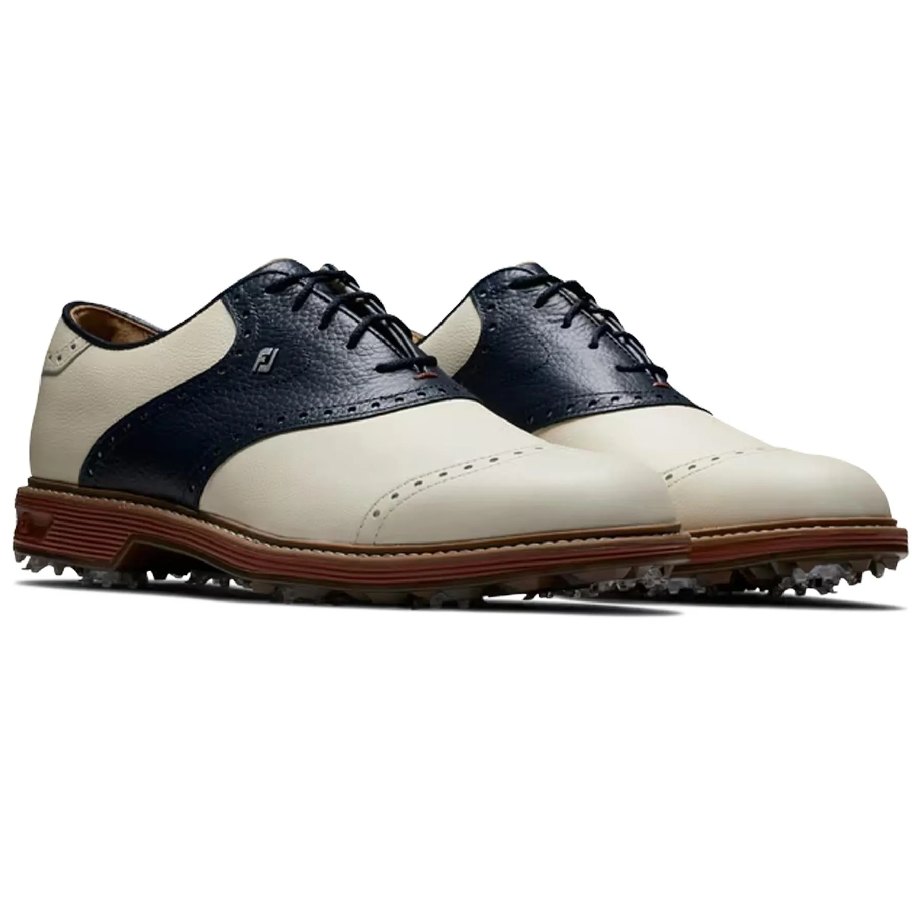 Premiere Wilcox Golf Shoes Cream/Navy - AW24