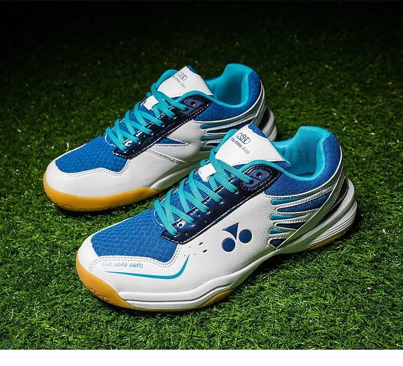 Professional Badminton Tennis Table Tennis Squash Sneaker Shoes for Men and Women Wear-resistant Breathable Protect Toes Light Sports Shoes