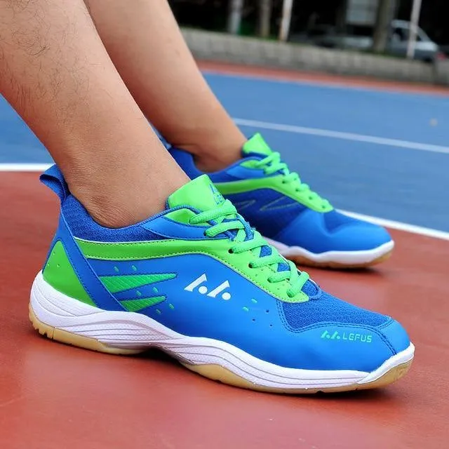 Professional Badminton Tennis Table Tennis Squash Sneaker Shoes for Men and Women Wear-resistant Breathable Protect Toes Light Sports Shoes