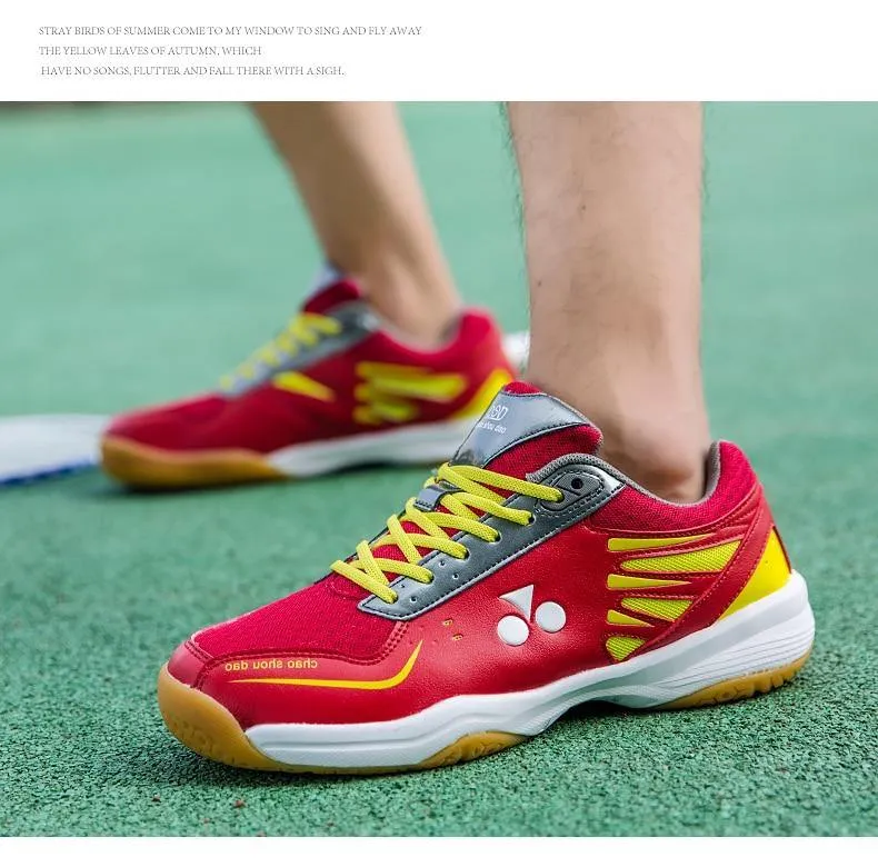 Professional Badminton Tennis Table Tennis Squash Sneaker Shoes for Men and Women Wear-resistant Breathable Protect Toes Light Sports Shoes