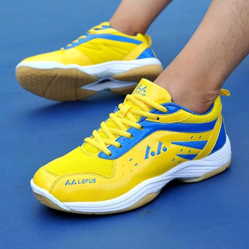 Professional Badminton Tennis Table Tennis Squash Sneaker Shoes for Men and Women Wear-resistant Breathable Protect Toes Light Sports Shoes