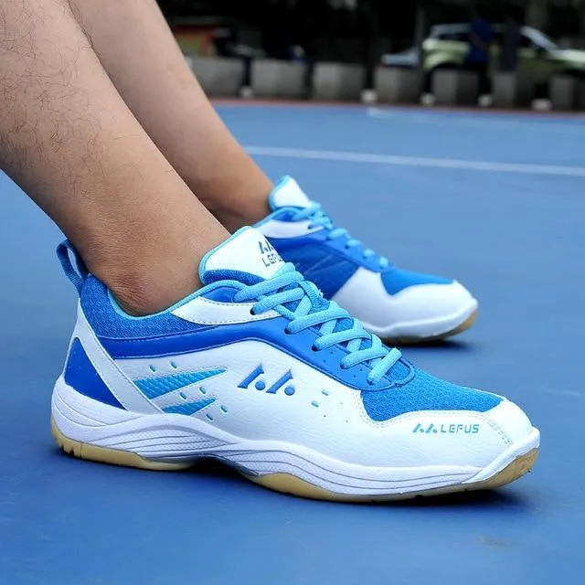 Professional Badminton Tennis Table Tennis Squash Sneaker Shoes for Men and Women Wear-resistant Breathable Protect Toes Light Sports Shoes