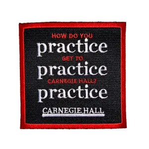 "Practice, Practice, Practice" Iron-On Patch | Retro Collection